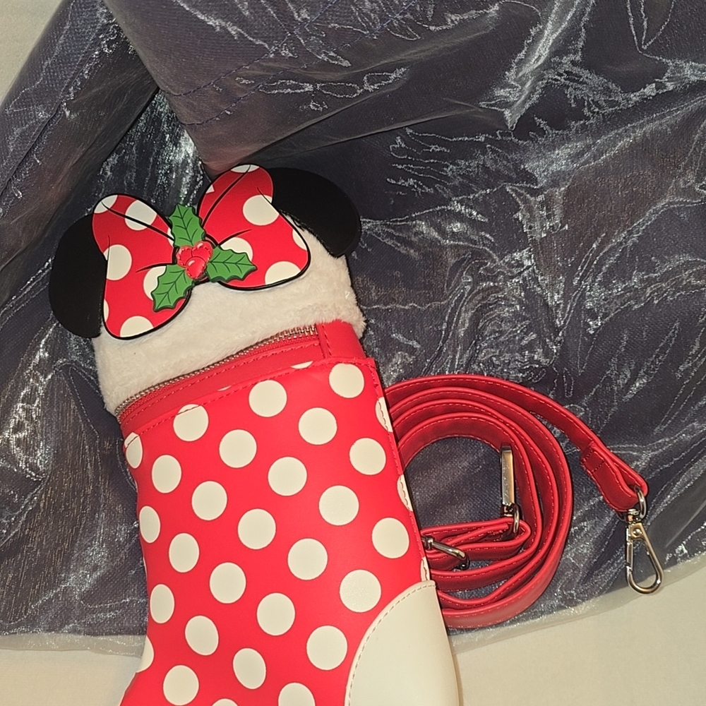 Loungefly Disney Minnie Mouse Christmas Stocking Purse